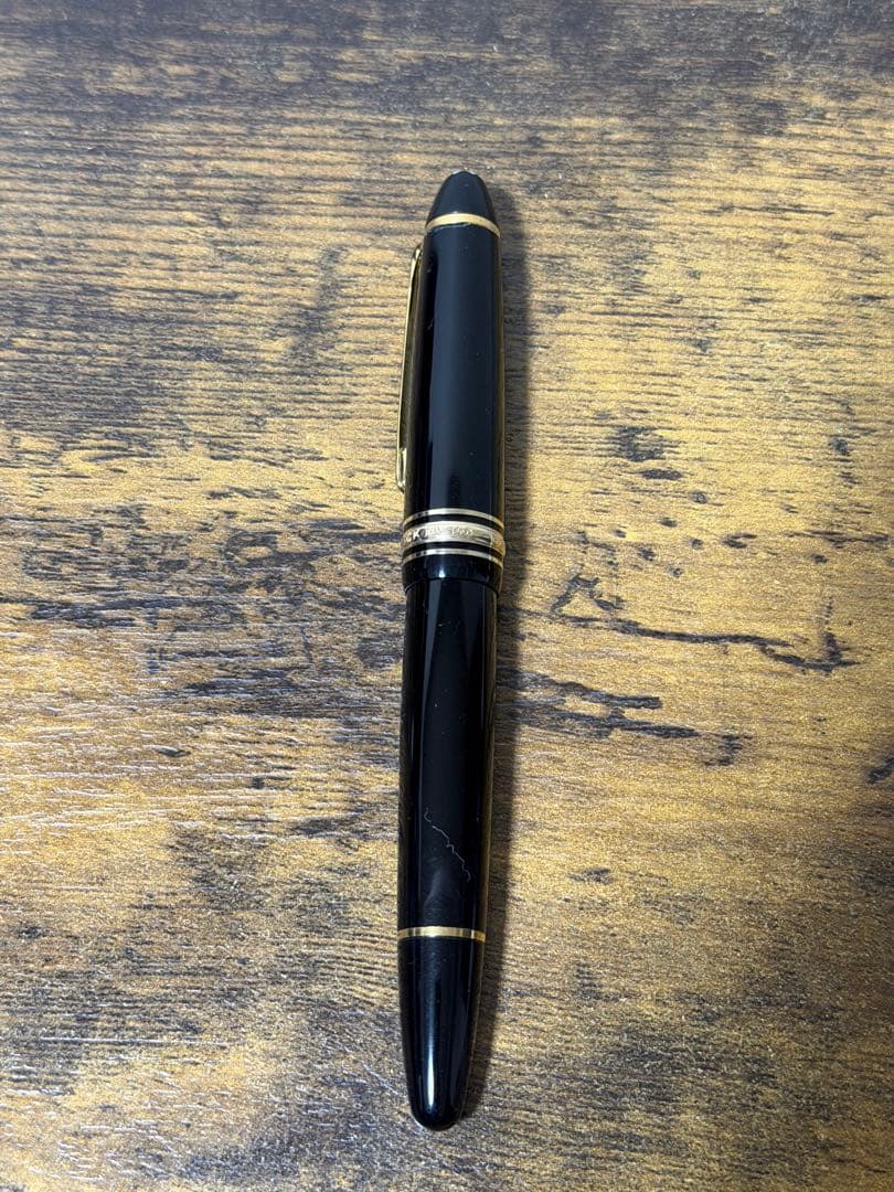 筆記確認&洗浄済　1980年代　全金　14K 146 モンブラン　万年筆　中細字