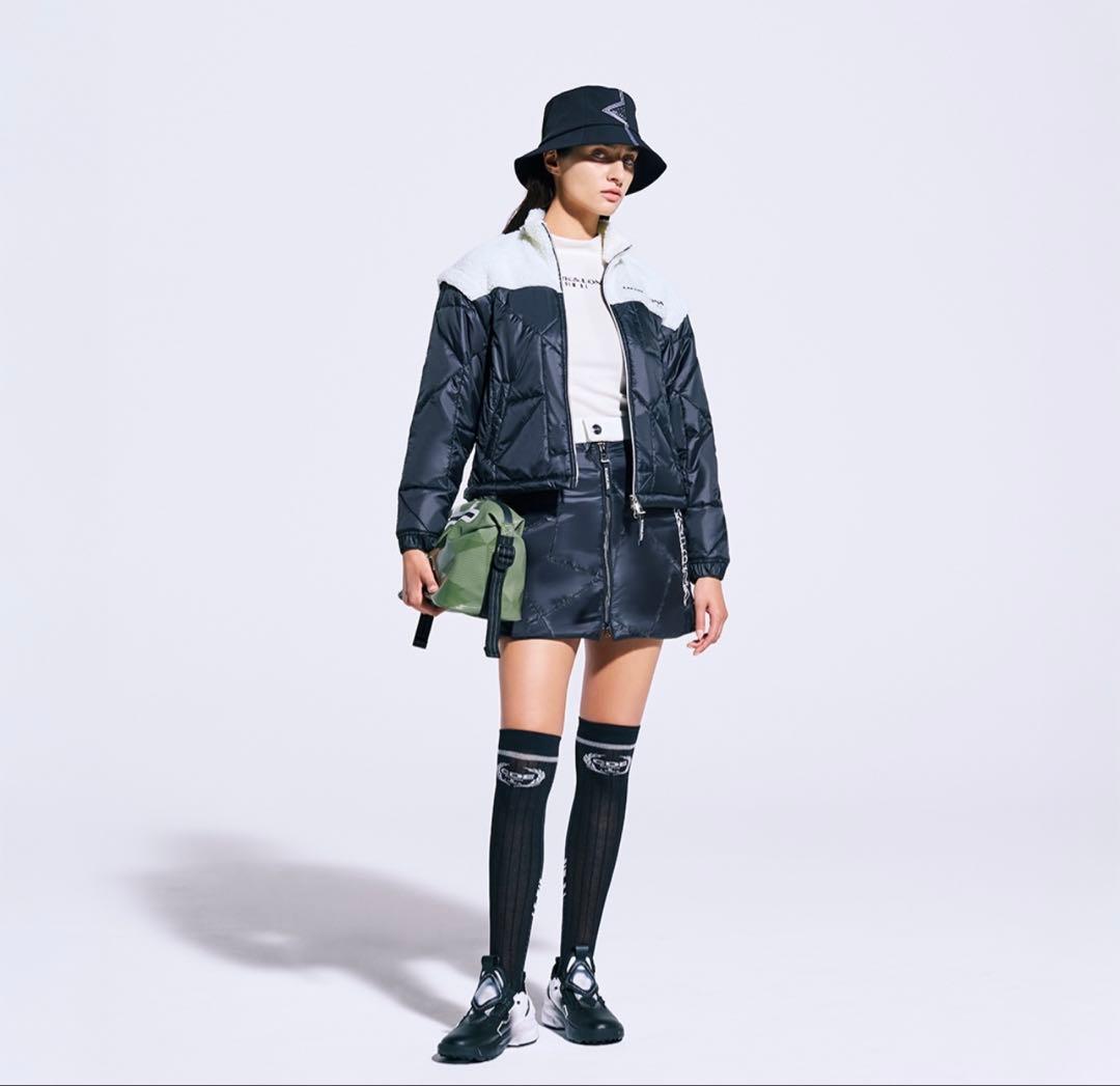 MARK & LONA マークアンドロナ ブラック キルティングスカート M