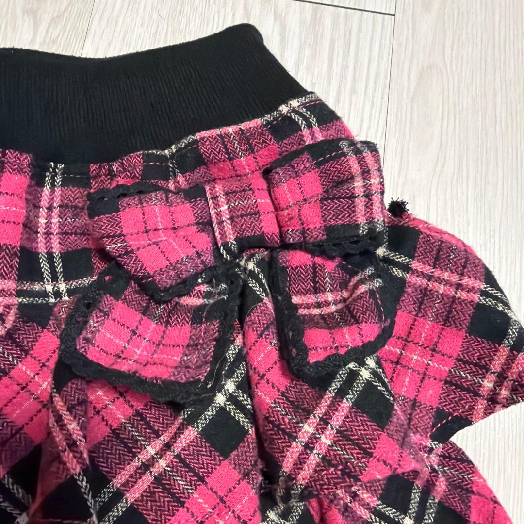 ピンクチェックミニスカ♬姫ギャルy2k平成女児mars系小悪魔ageha姉