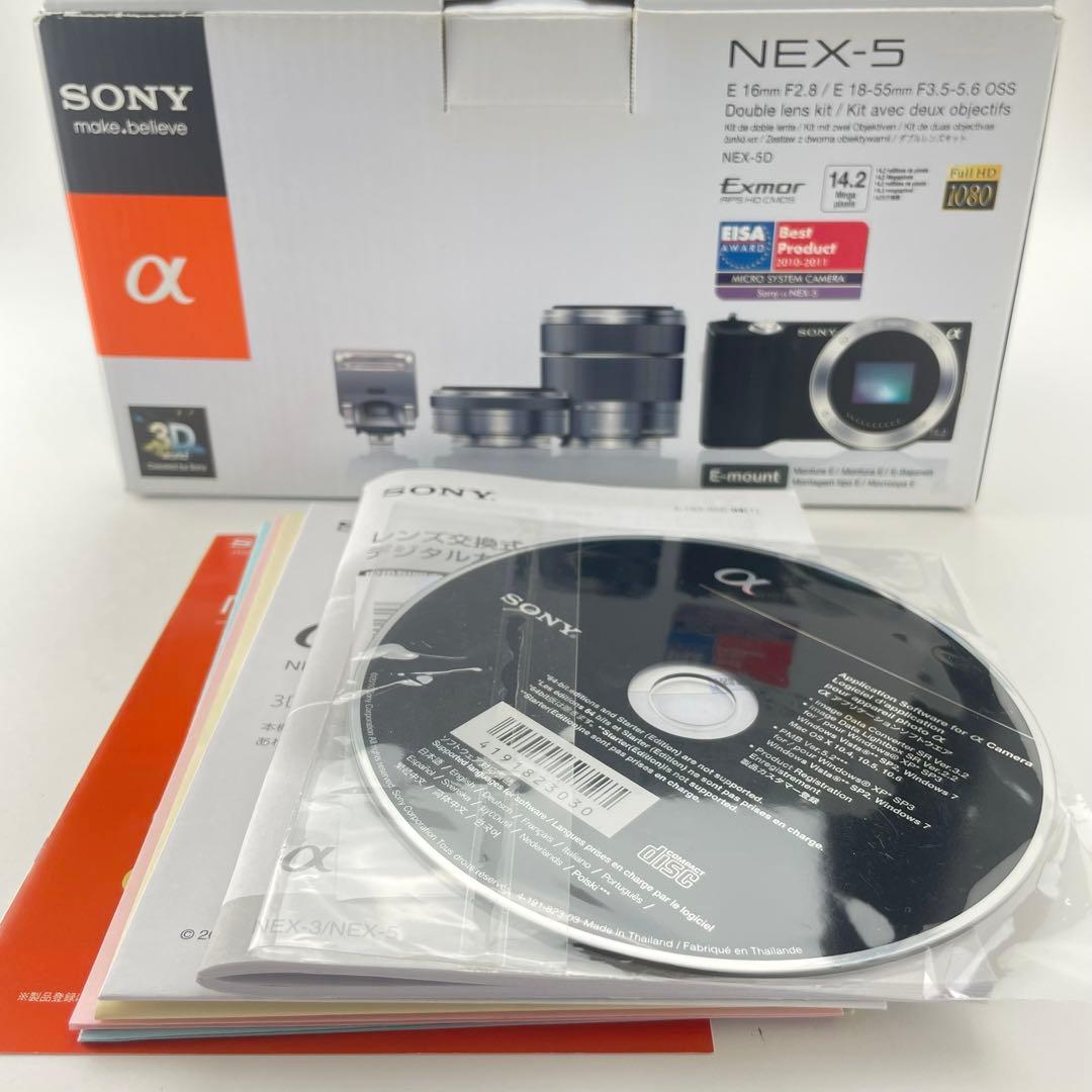 【美品・返品保証】Sony NEX-5Dゴールド レンズキット