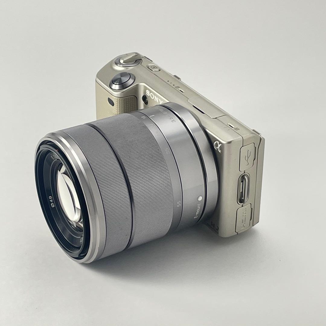 【美品・返品保証】Sony NEX-5Dゴールド レンズキット