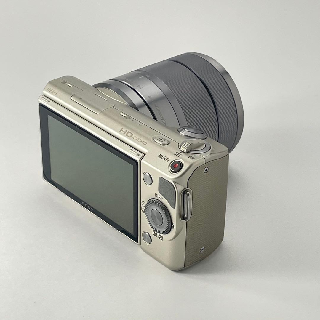 【美品・返品保証】Sony NEX-5Dゴールド レンズキット