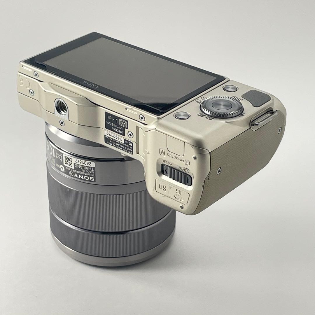 【美品・返品保証】Sony NEX-5Dゴールド レンズキット