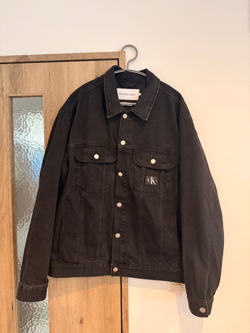【Jung Kookジョングク着用】カルバンクライン　デニムジャケット　ブラック
