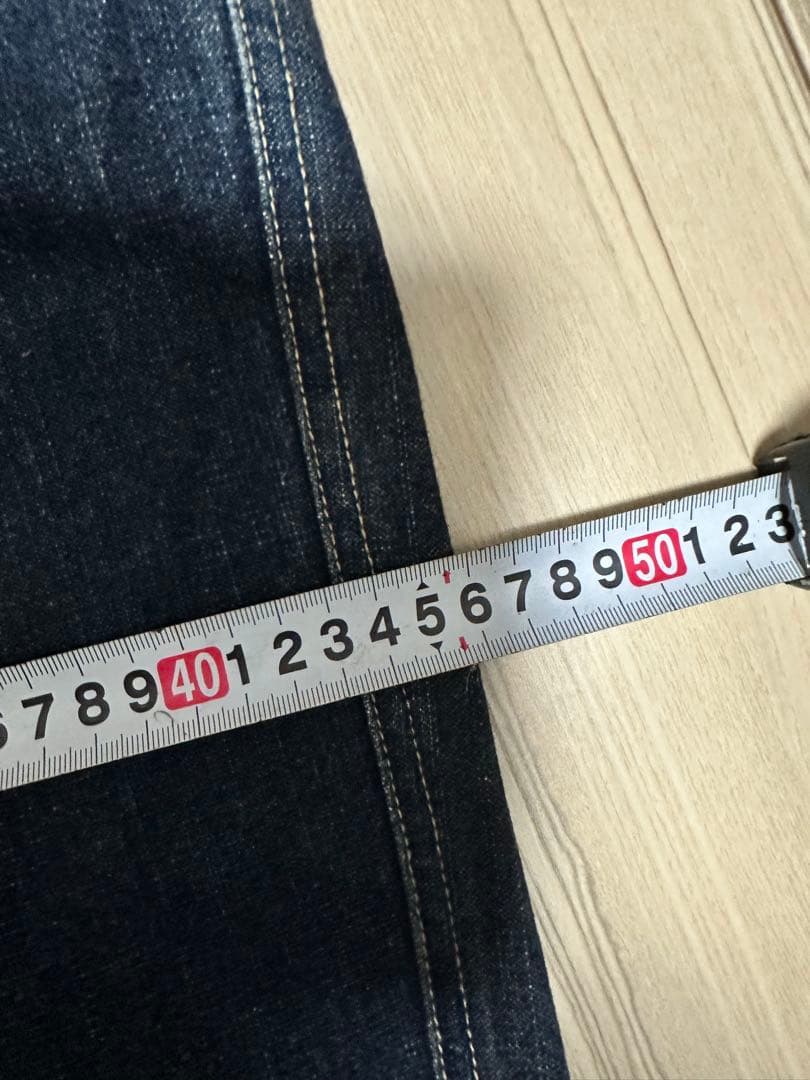 【極太】KNOCKOUT ノックアウト デニムパンツ W48 濃紺 b-boy