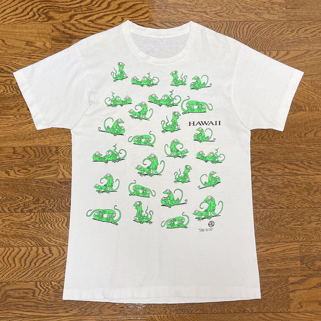 90s VINTAGE エロT 48手 トカゲ カメレオン HAWAII