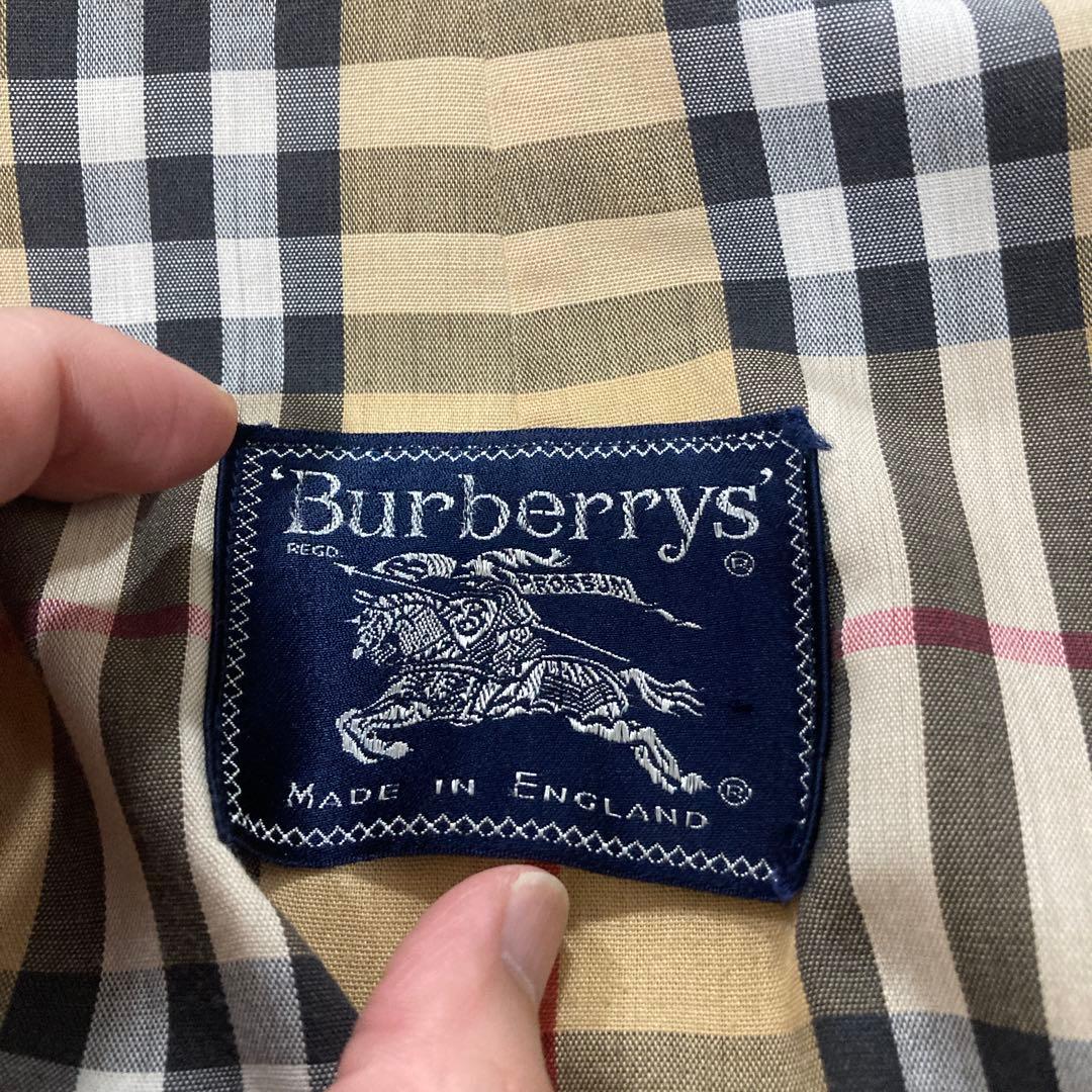 バーバリー　ステンカラーコート　一枚袖