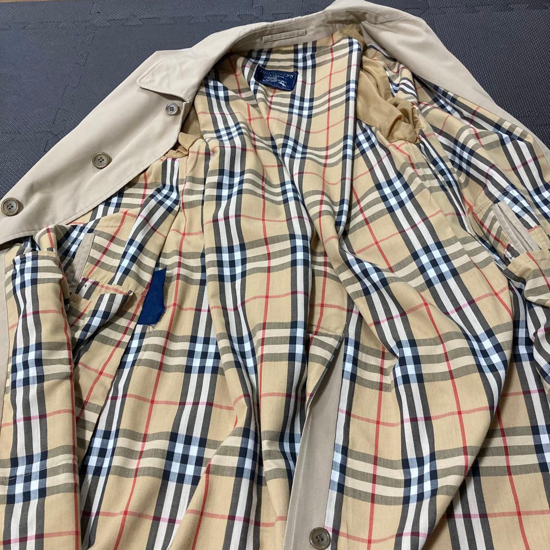 バーバリー　ステンカラーコート　一枚袖