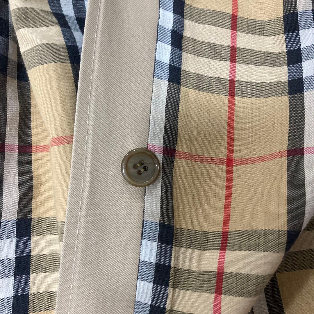 バーバリー　ステンカラーコート　一枚袖