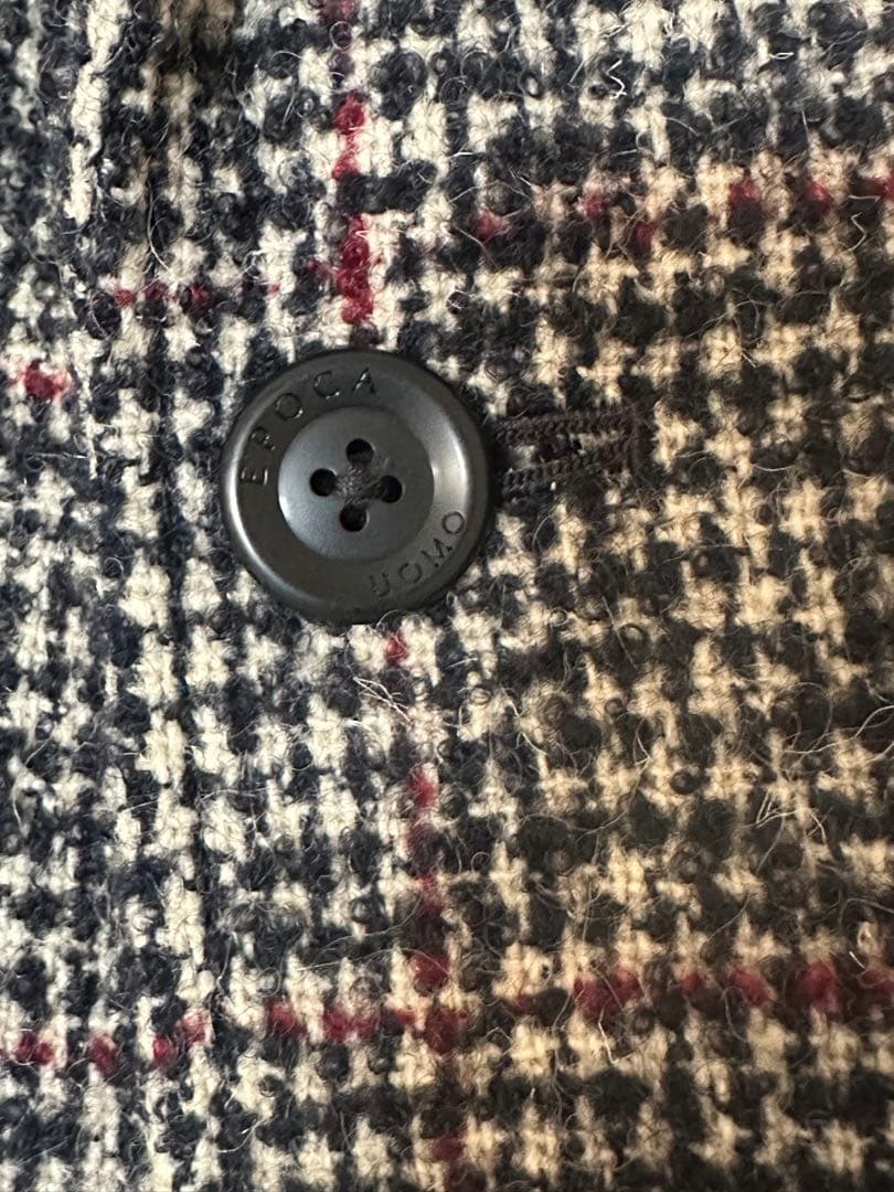 格安『EPOCA UOMO エポカウォモ』チェスターコート ツイード Mサイズ