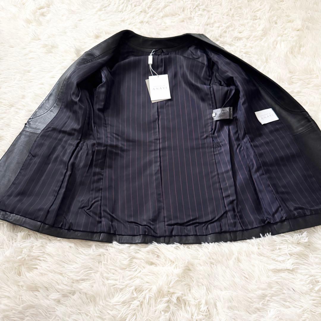 新品未使用✨タグ付 ANAYI ライダース レザージャケット ラムレザー 38