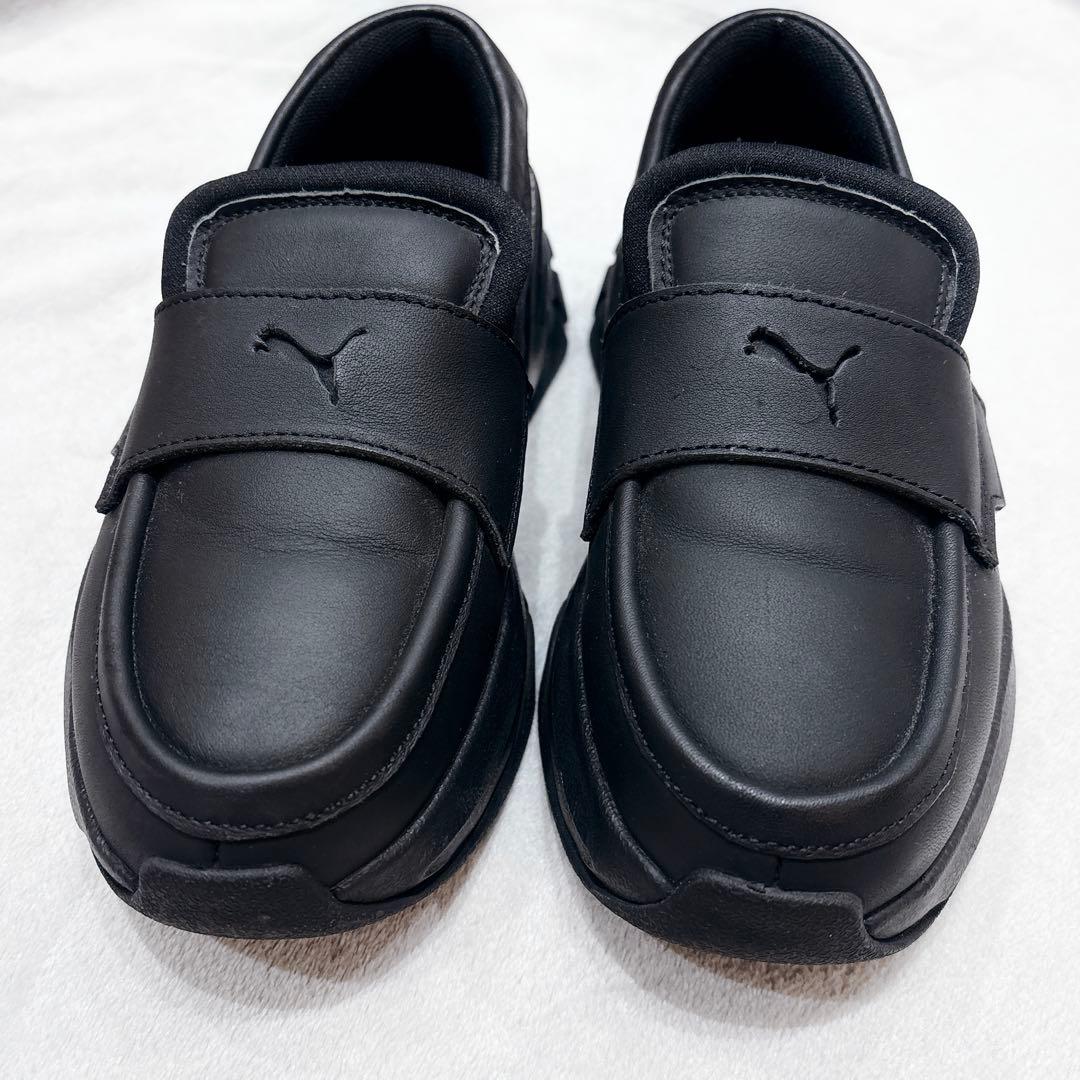 美品★ PUMA プーマ ウィメンズ ローファー　22cm 黒　ブラック