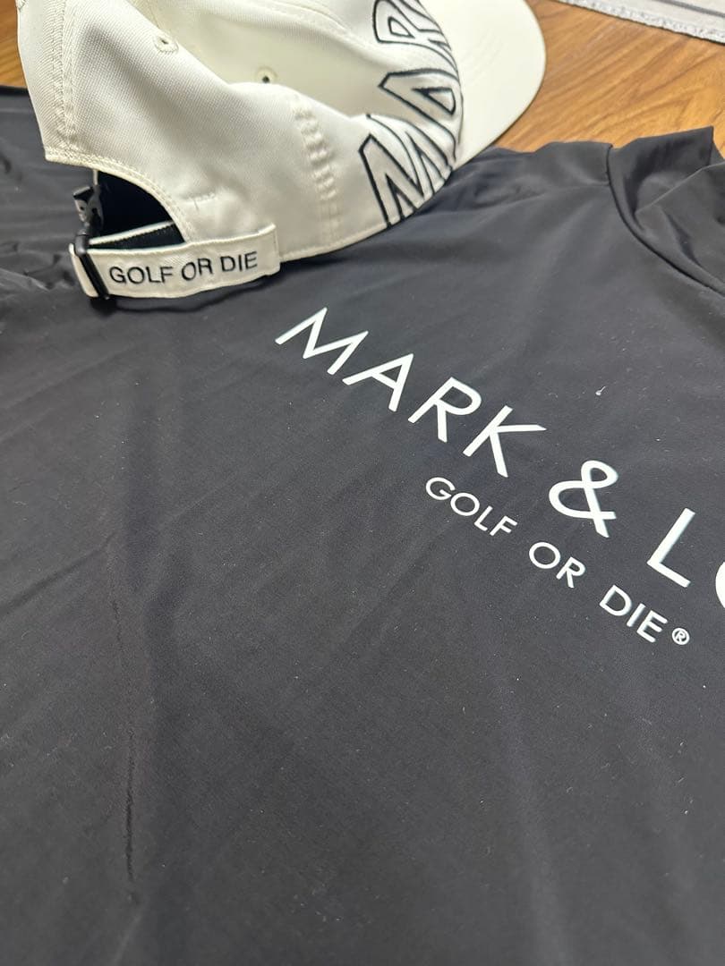 MARK & LONA ブラック長袖シャツ&キャップ