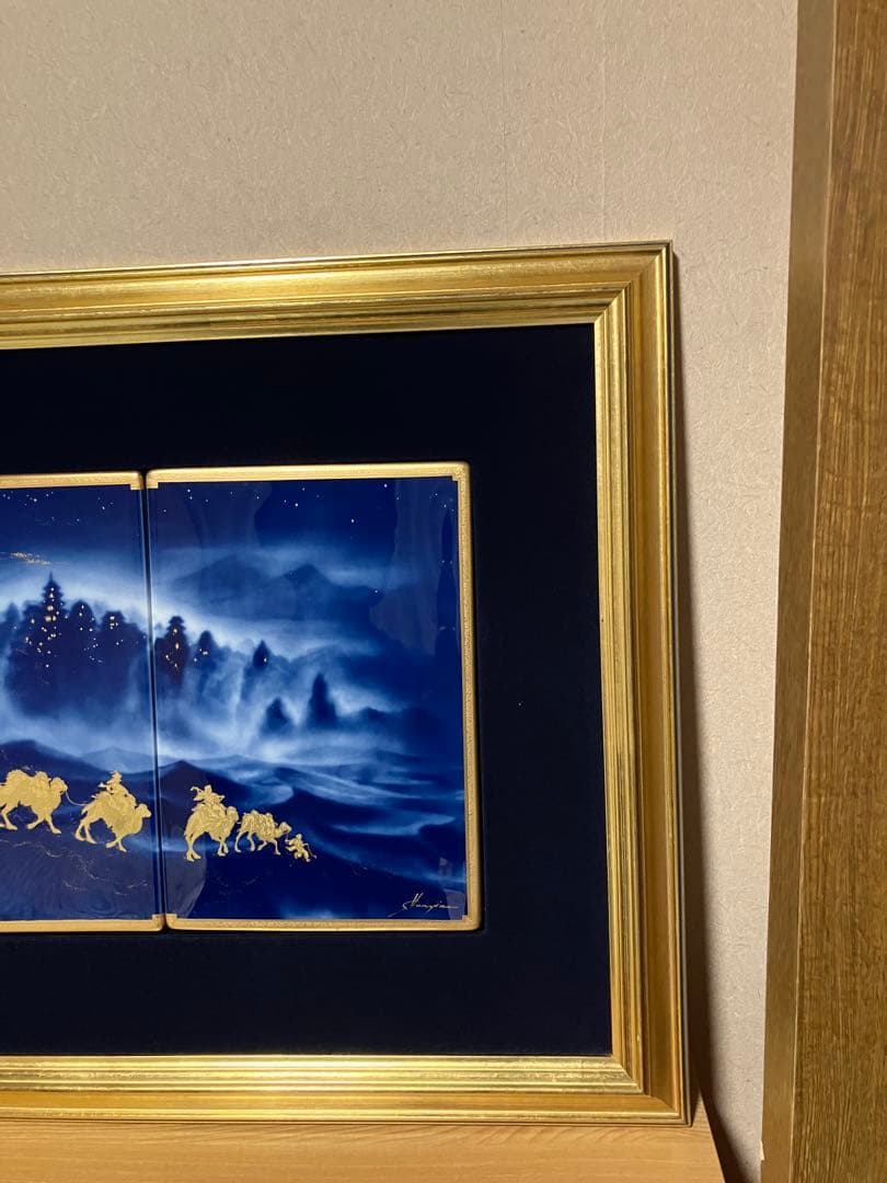 大倉陶園陶額シルクロード金彩 Hasegawaサイン 231SX/A212 逸品 - メルカリ