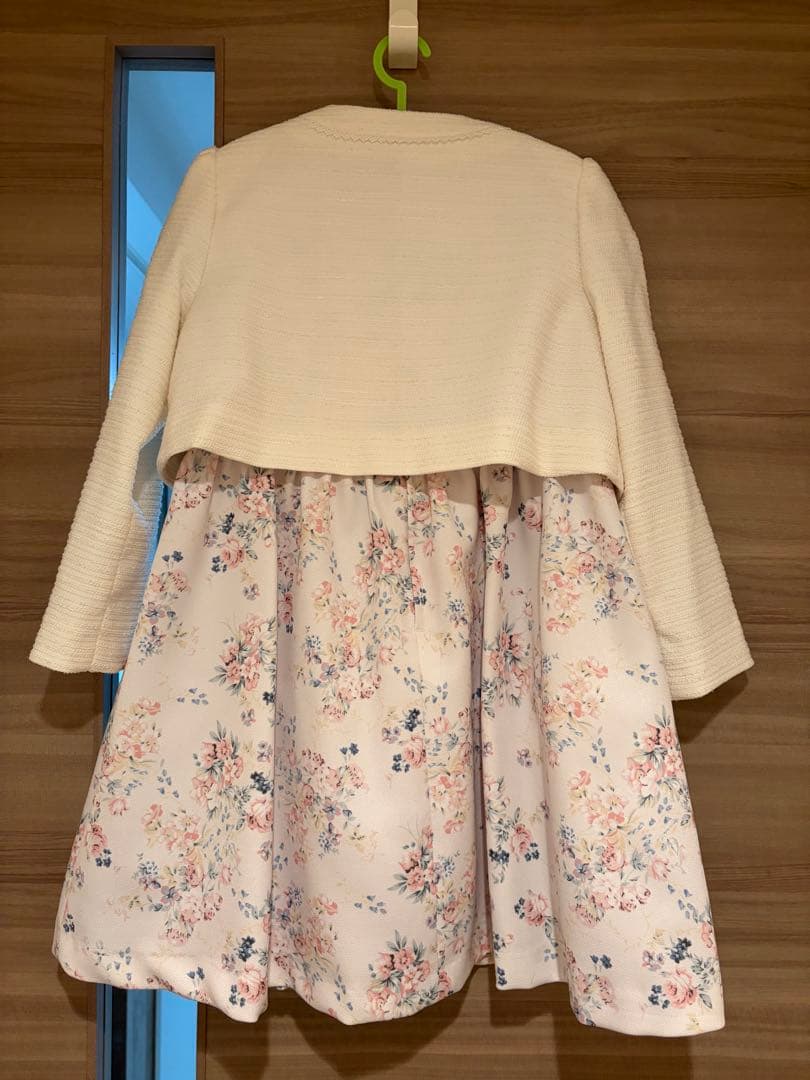 Chopin 花柄ドレス リボン付きジャケット