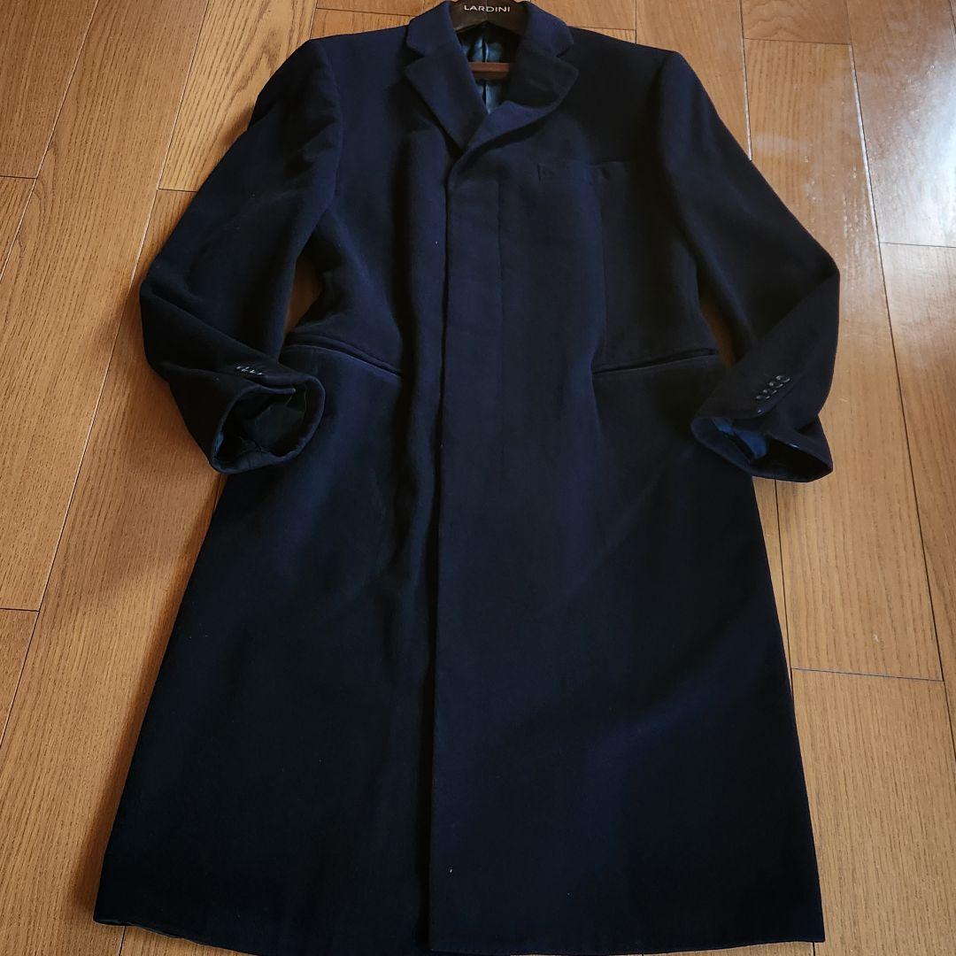 dunhill XXL相当 チェスターコート 最高級 カシミヤ100% マキシ丈