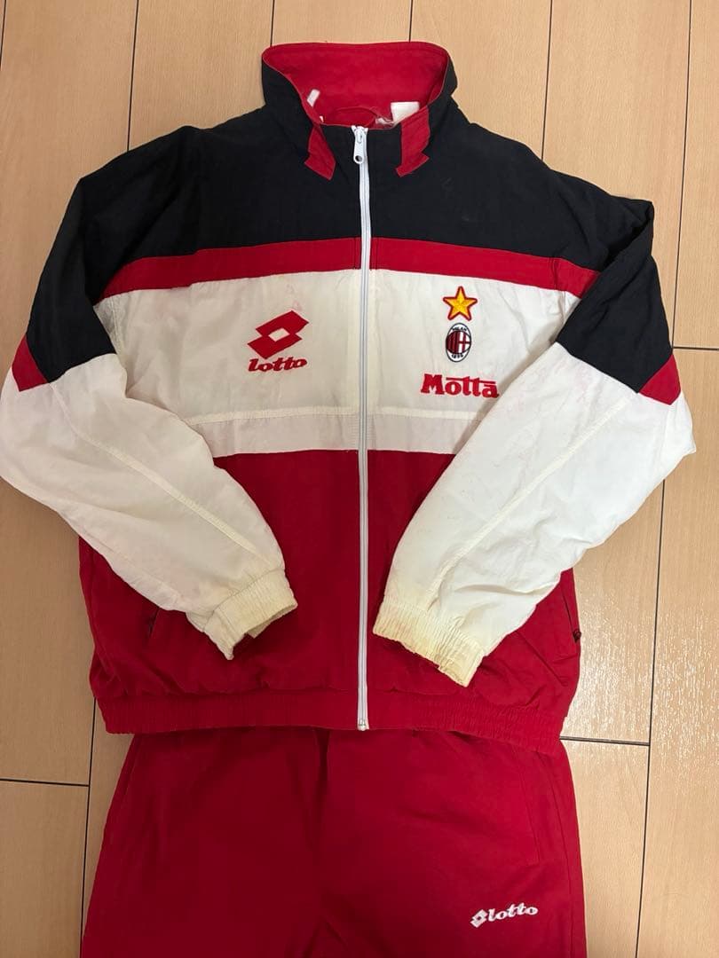 最終値下【激レアヴィンテージ】ACミラン93-94トラックジャージ上下
