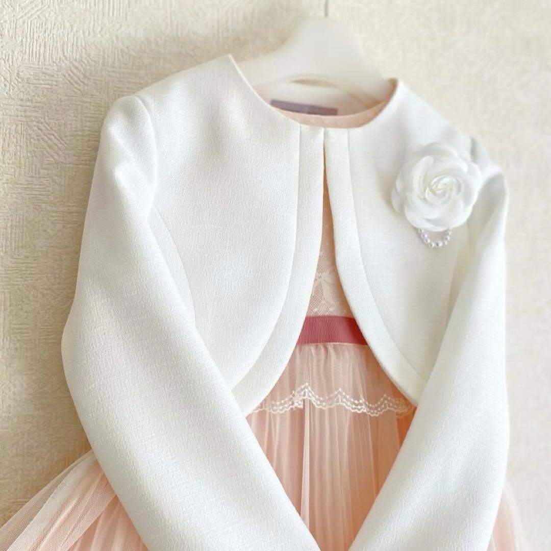 大人気♡白ピンク レース＊120 入学式 卒園式 女の子 フォーマル ランドセル