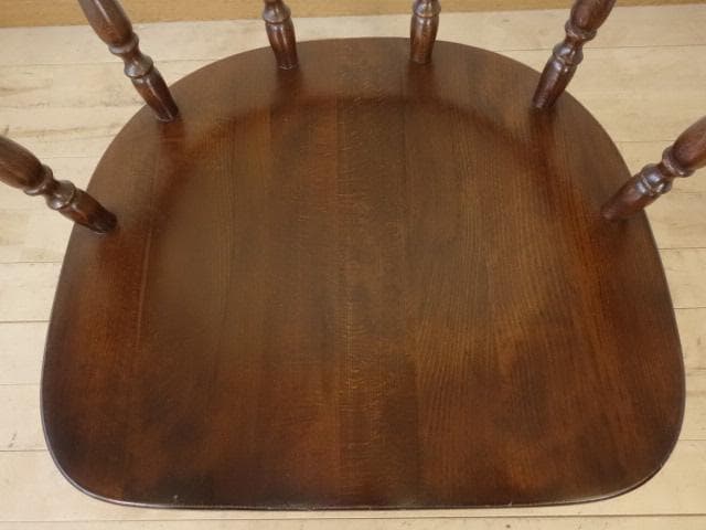 飛騨産業　キツツキ　穂高　アームチェアーA　イス　椅子　 木製　再塗装済ＵＳＥＤ