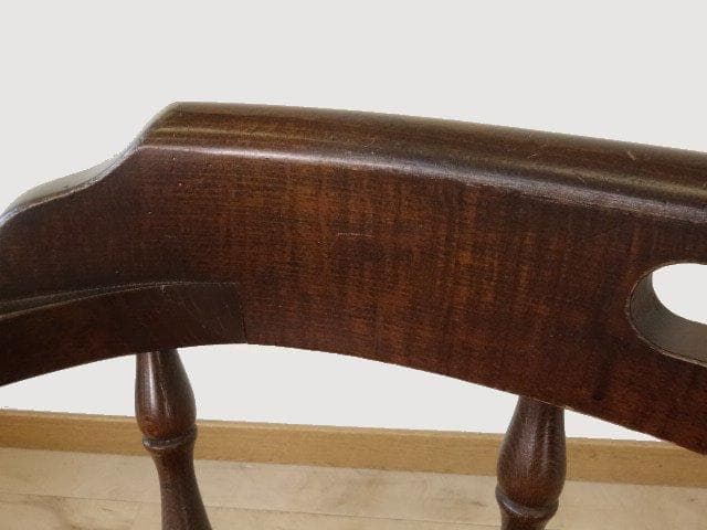 飛騨産業　キツツキ　穂高　アームチェアーA　イス　椅子　 木製　再塗装済ＵＳＥＤ