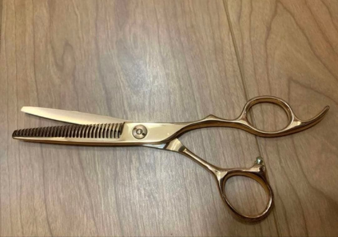 セニング　シザー　ピンクゴールド　６インチ