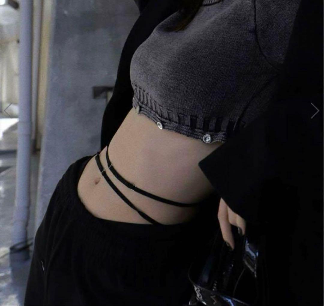 パンツ melt the lady round strap pants