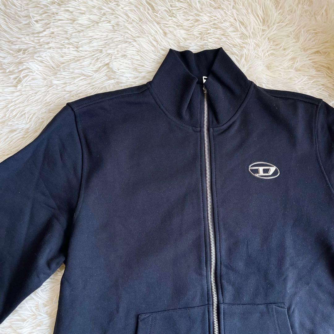 DIESEL ディーゼル ジップアップスウェット L ブラック