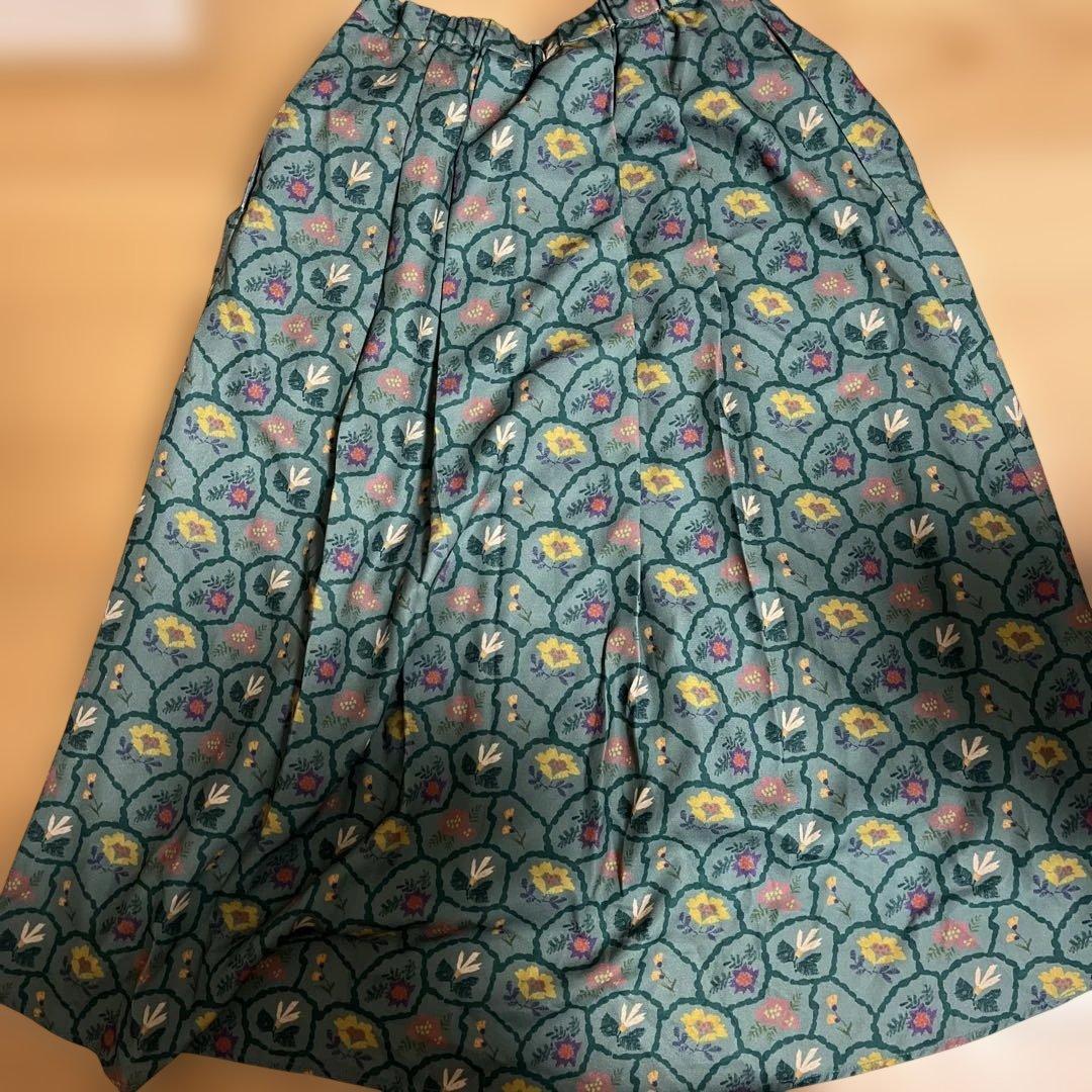 花柄ポリエステルロングスカート 40 アウトレット 価格 通販