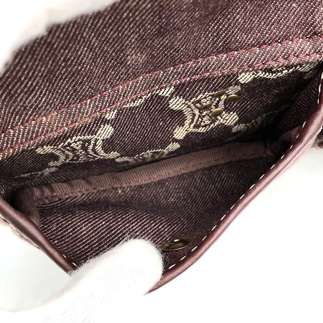 ✨美品✨セリーヌ ウエストバッグ パリマカダム キャンバス レザー ボルドー