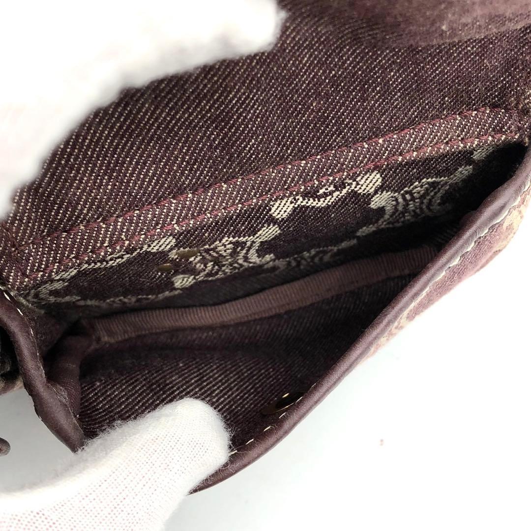 ✨美品✨セリーヌ ウエストバッグ パリマカダム キャンバス レザー ボルドー