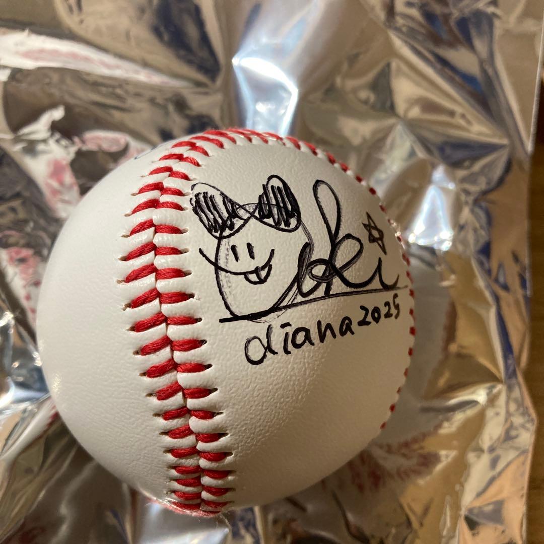 横浜ベイスターズ diana 2025 Akiさん サインボール - メルカリ