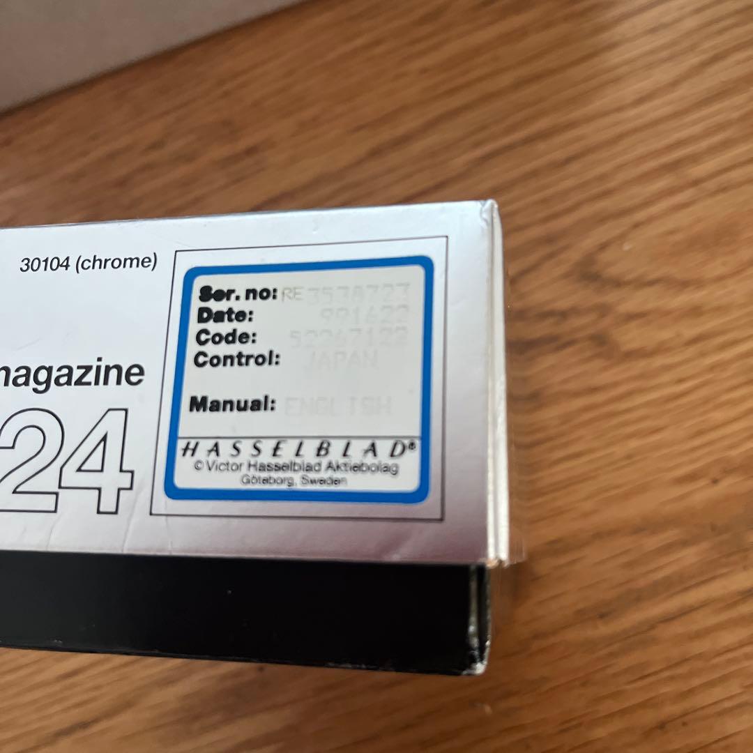 ハッセルブラッド　フィルムマガジン　クローム　A24 30104 美品