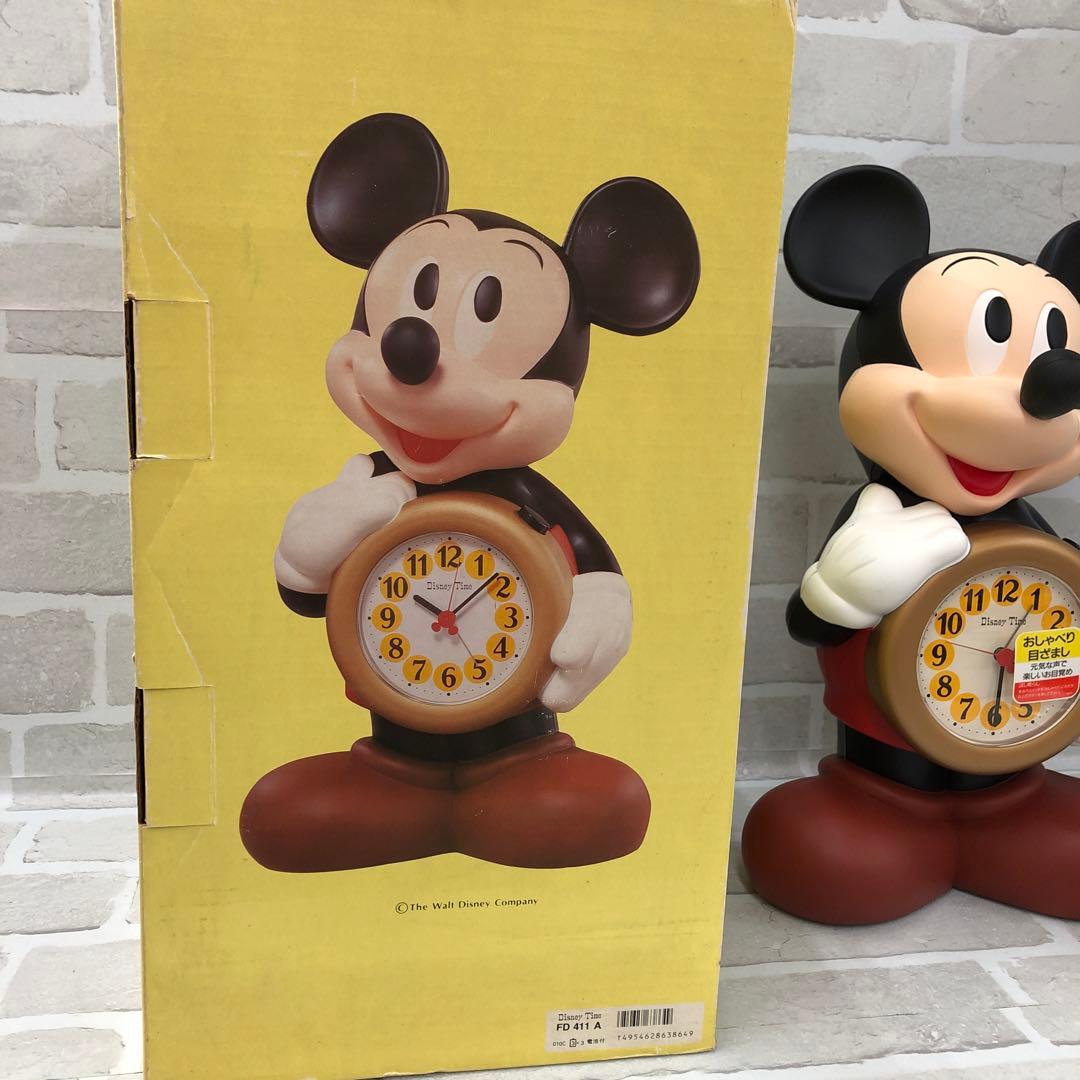 F764 Disney Time ミッキー 目覚まし時計　喋る時計