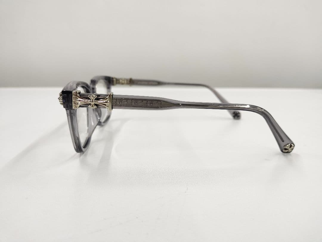 シルバー装飾付きスモーククリアフレーム　サングラス　クロムハーツ好きに！