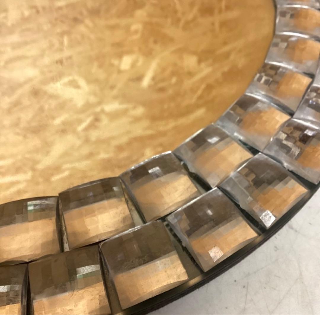 大型円形ミラー ウォールデコ 壁掛け鏡 (O12