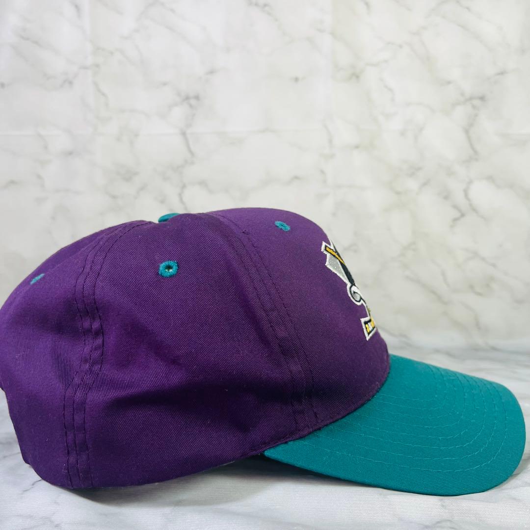 90s　ヴィンテージ　マイティーダックスキャップ　アイスホッケー　NHL