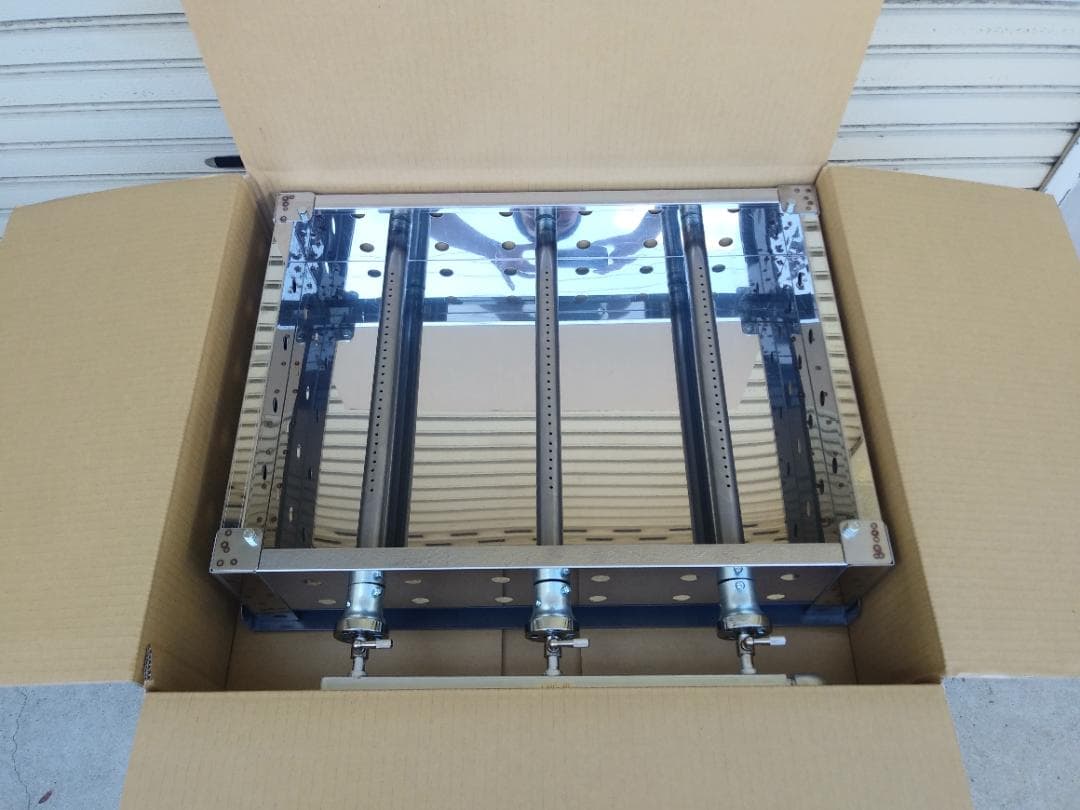 海の家 試食デモ販売 専用台付 鉄板焼ガスグリラー お好み焼き 道の駅