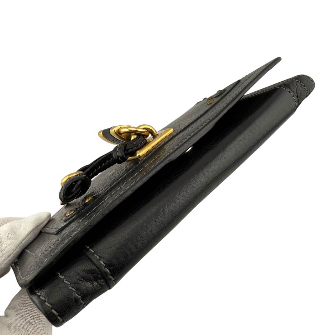 Chloé クロエ パディントン レザー長財布 ブラック 鍵付き 正規品