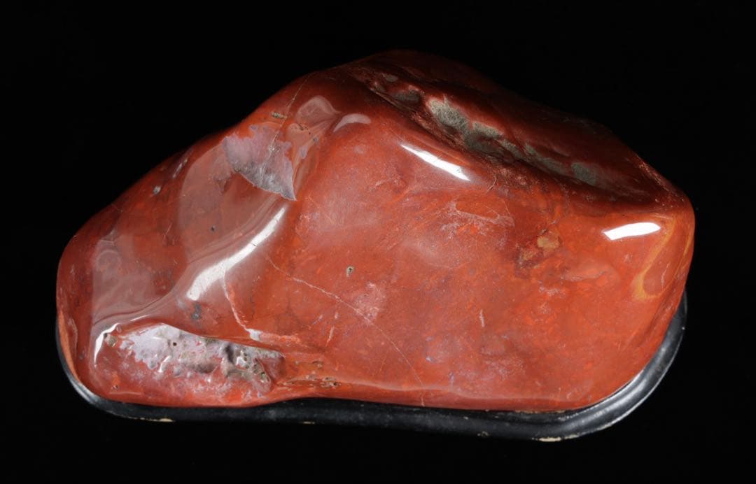 佐渡 赤玉石 碧玉 水石 鑑賞石 天然石 原石 飾石 美石 台座付 2.23kg