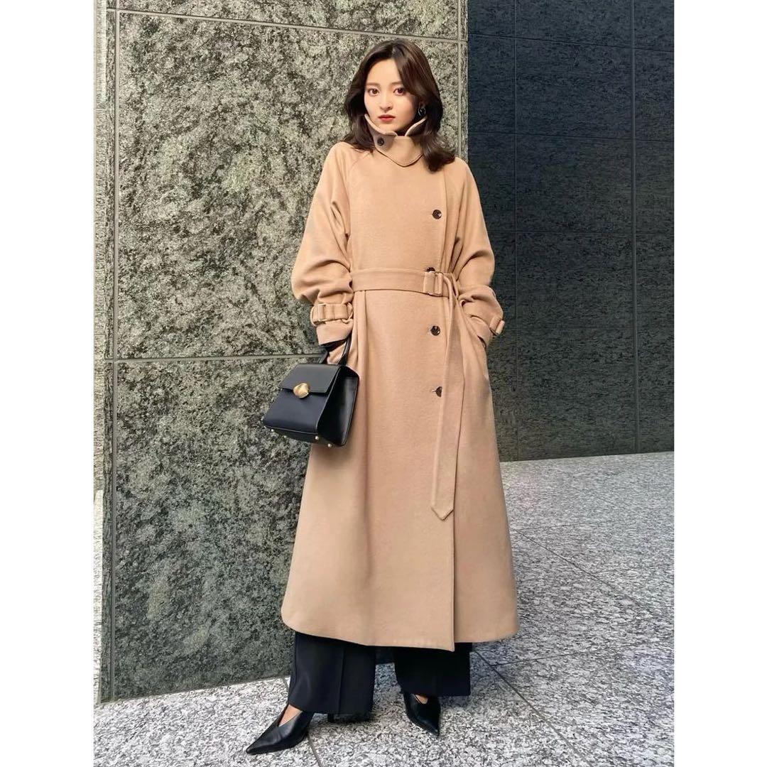 anuans】2025秋冬 完売商品 ベージュ ロングコート
