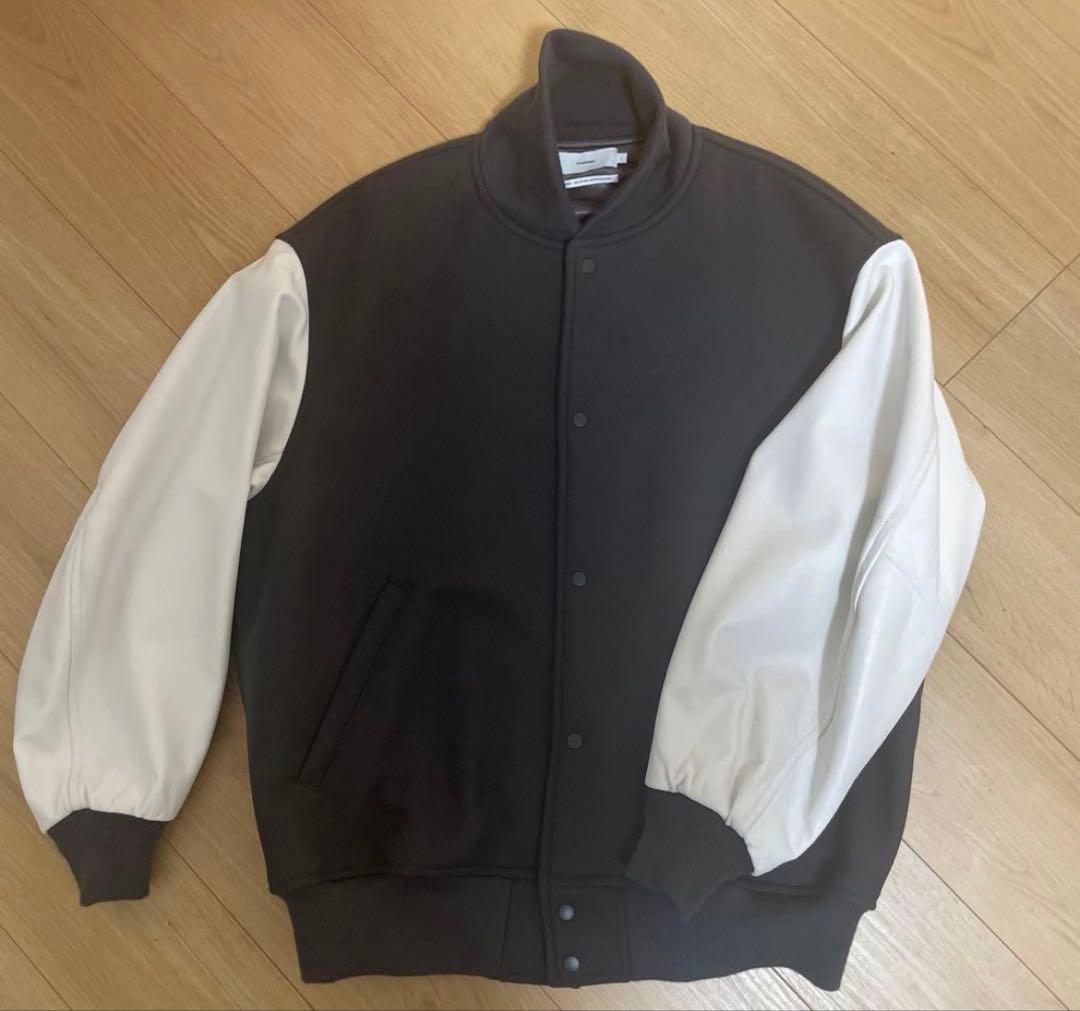 期間限定値下げ)Graphpaper スタジアムジャンパー グレー/ホワイト