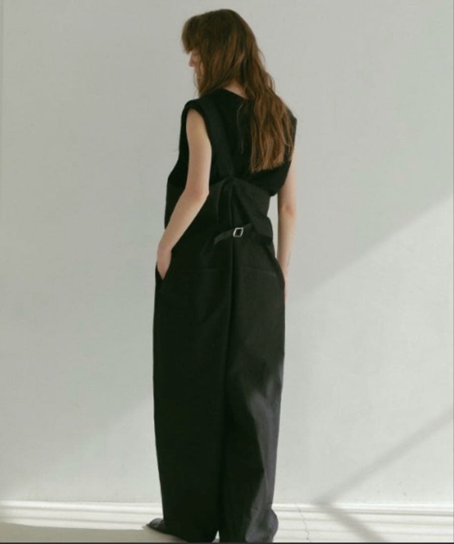 新品未使用　etretokyo ワンショルダーラップワイドパンツ　BLK M