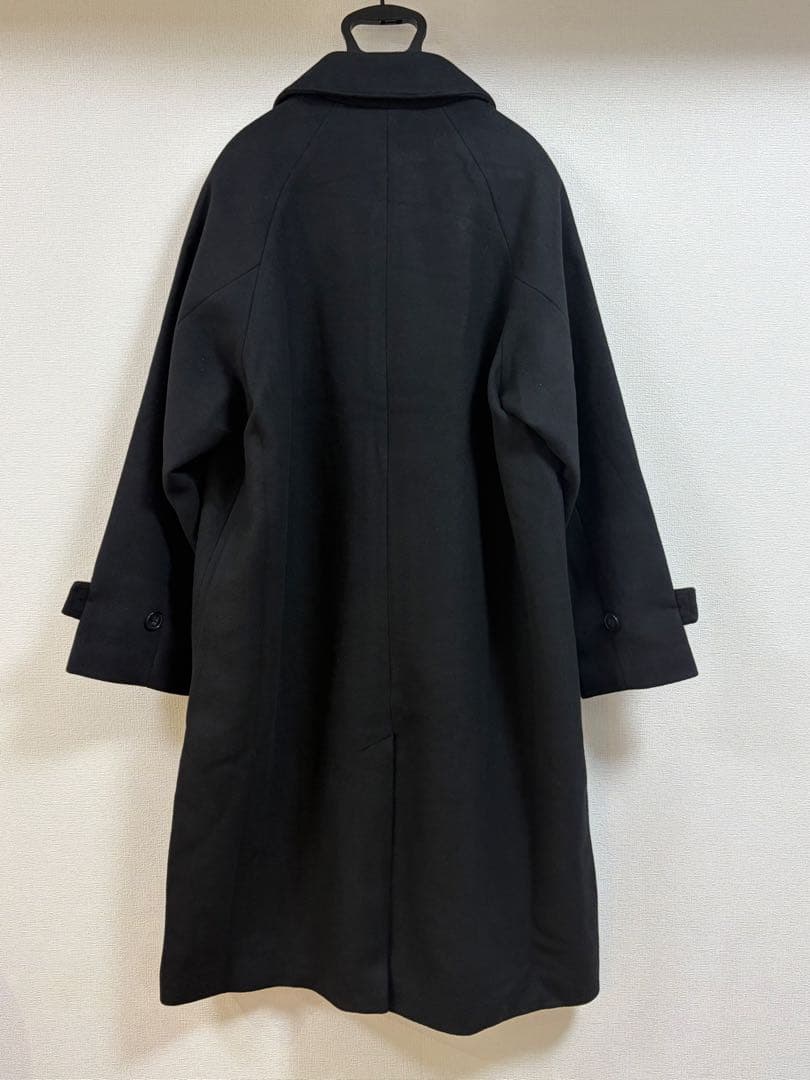 CLEL ブラック ステンカラーコートサイズS