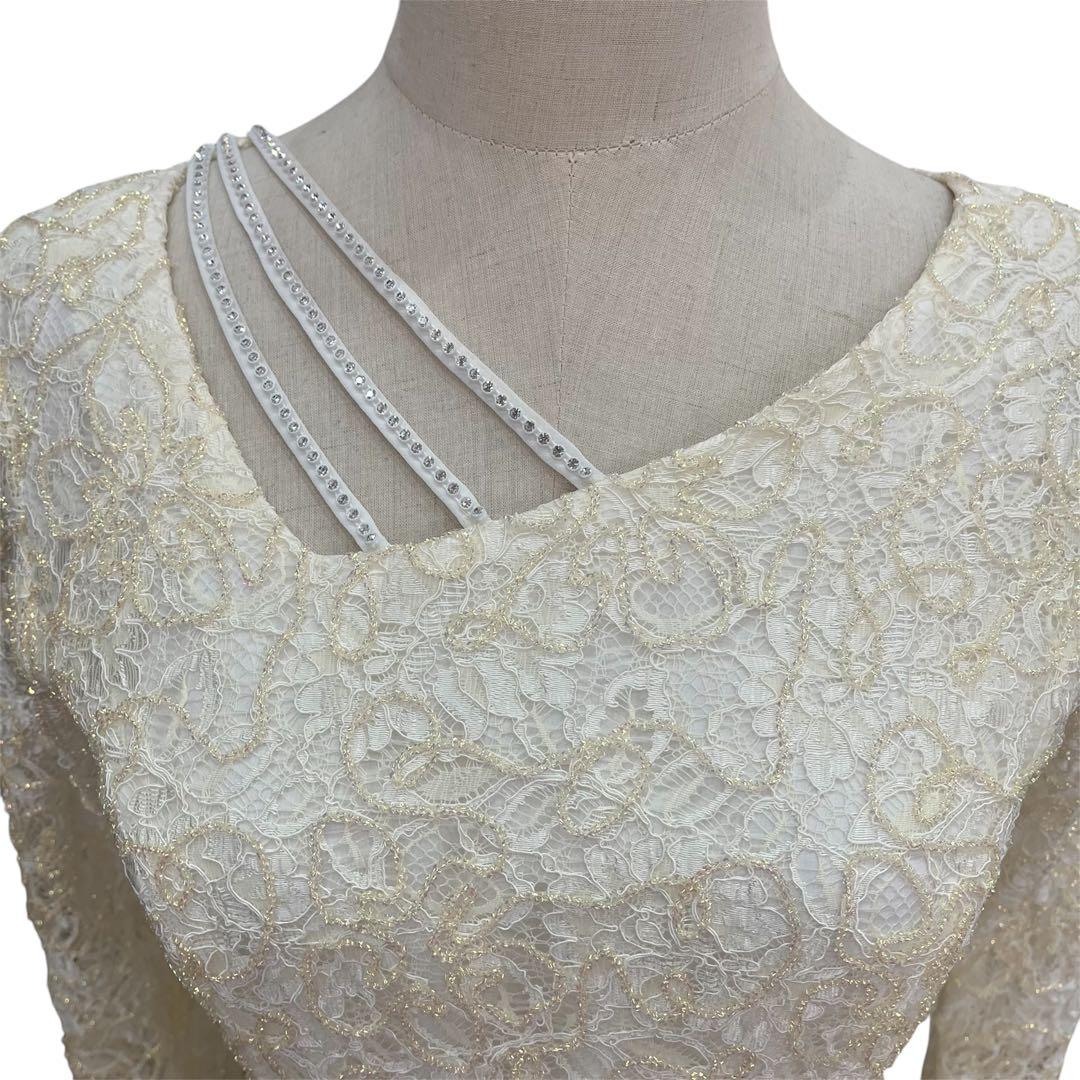 sekine セキネ商事　セキネ　社交ダンス　ホワイト レース フリル ドレス