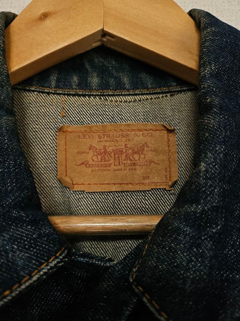 60s BIG E 70505 真っ紺 USA製 ヴィンテージ BIGサイズ