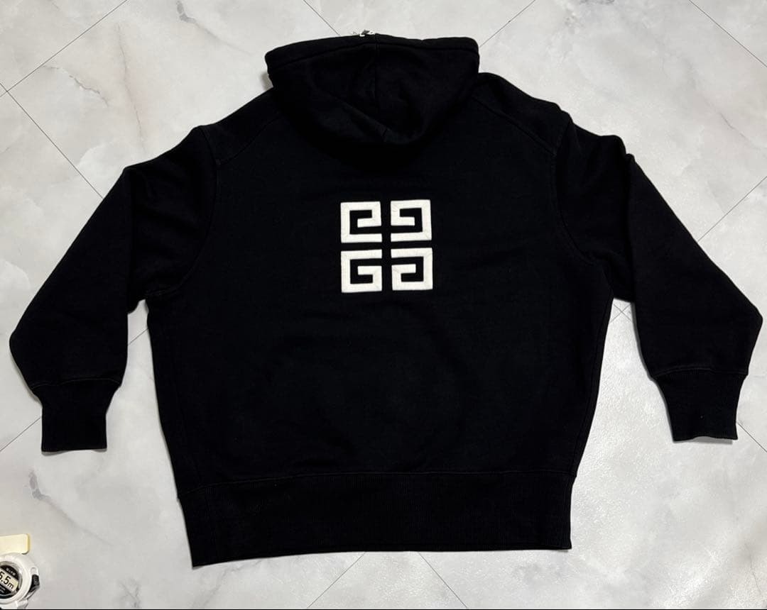 GIVENCHY ジバンシーメンズ ロゴ刺繍スウェットパーカーM