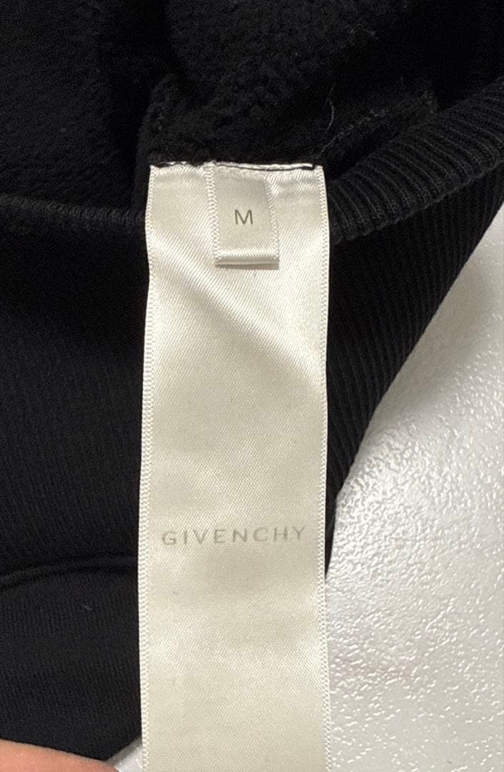 GIVENCHY ジバンシーメンズ ロゴ刺繍スウェットパーカーM