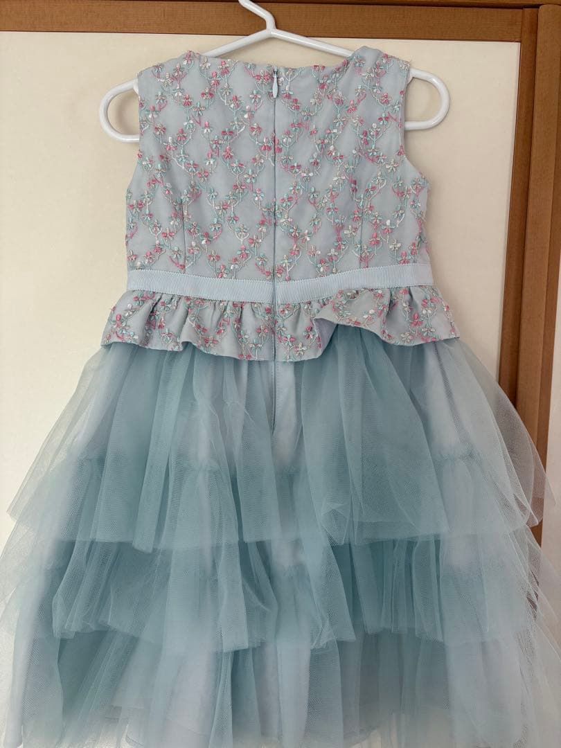 TOCCA 水色 花柄刺繍ワンピース フォーマル 100