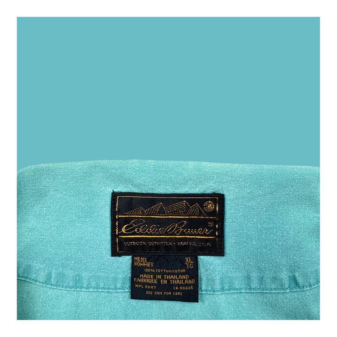 80s エディーバウアー 黒タグ コットンアノラックパーカー