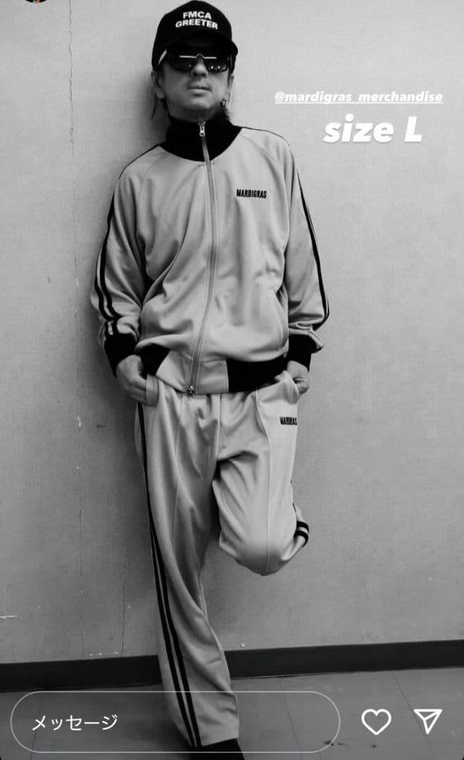 清春 MARDI GRAS トラックパンツ L 新品 ジャージ 黒夢 SADS - メルカリ